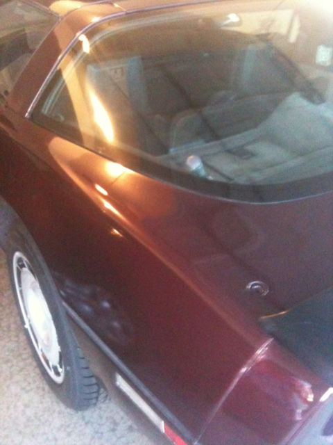 1985 Burgundy Chevrolet Corvette Coupe