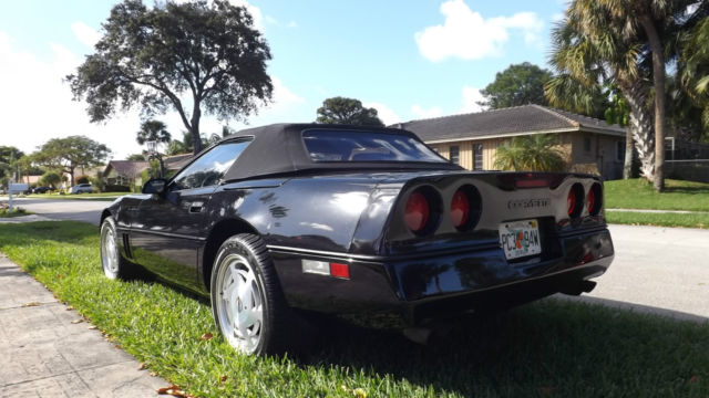 1989 Black Chevrolet Corvette