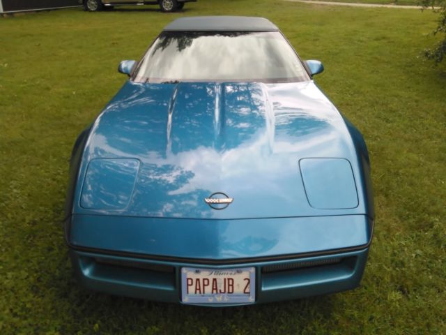 1987 Blue Chevrolet Corvette Convertible