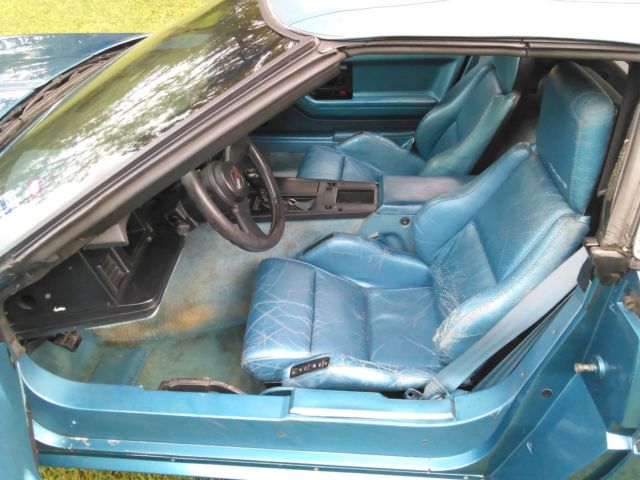1987 Blue Chevrolet Corvette Convertible
