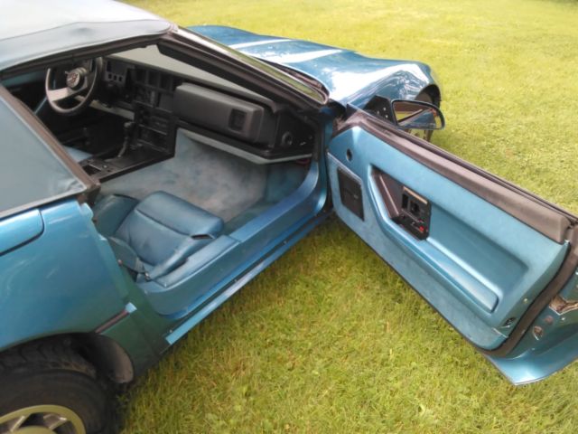 1987 Blue Chevrolet Corvette Convertible