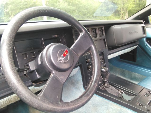 1987 Blue Chevrolet Corvette Convertible