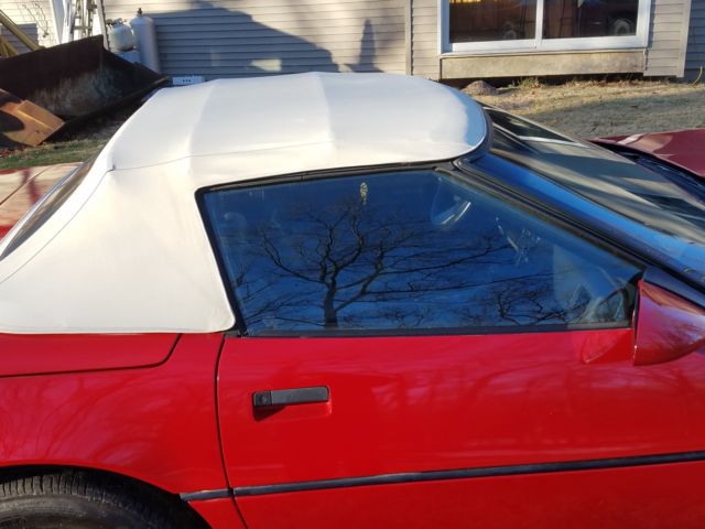 1987 Red Chevrolet Corvette Convertible