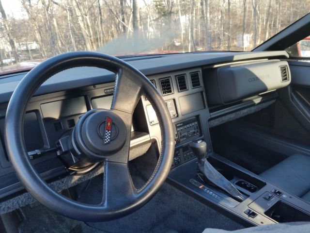 1987 Red Chevrolet Corvette Convertible