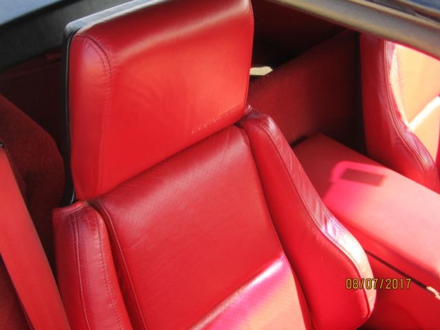 1988 Red Chevrolet Corvette Convertible
