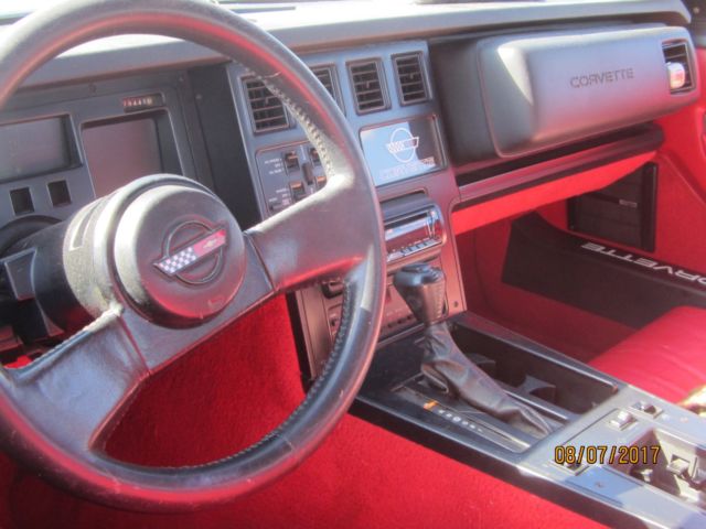 1988 Red Chevrolet Corvette Convertible