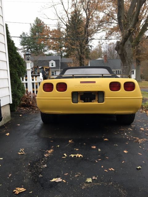 1991 Yellow Chevrolet Corvette