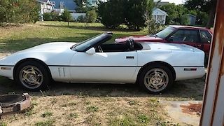 1990 White Chevrolet Corvette Convertible