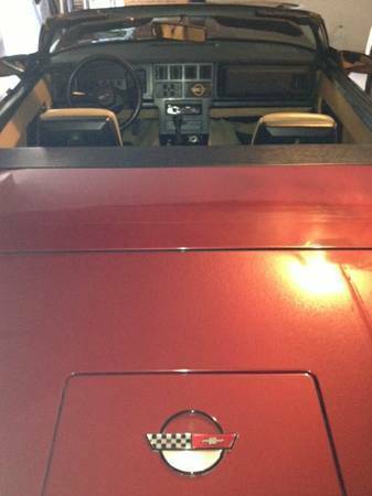 1987 dark red Chevrolet Corvette Convertible