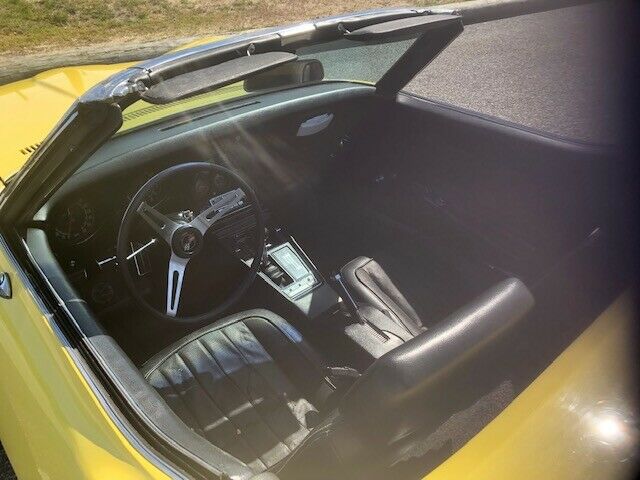 1969 Yellow Chevrolet Corvette Convertible