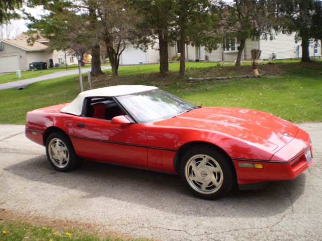 1989 Black Chevrolet Corvette Convertible