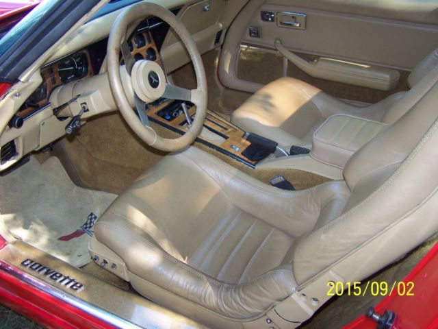 1981 Red Chevrolet Corvette