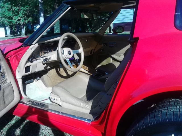 1981 Red Chevrolet Corvette