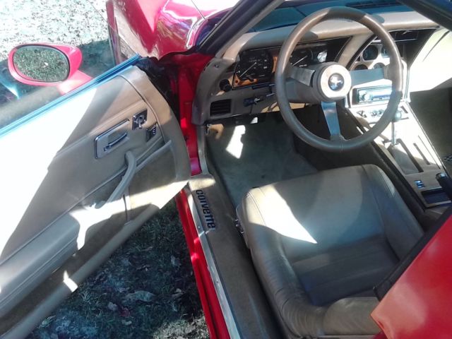 1981 Red Chevrolet Corvette