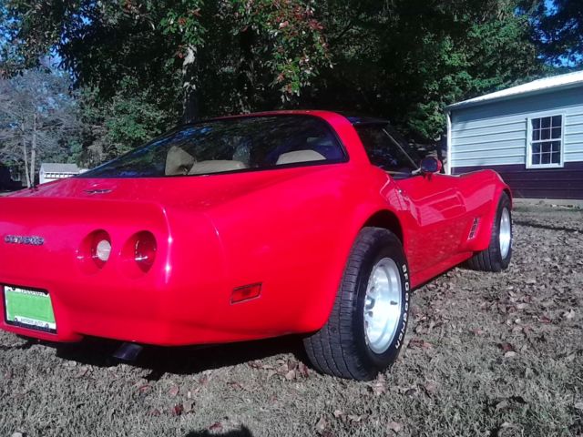 1981 Red Chevrolet Corvette