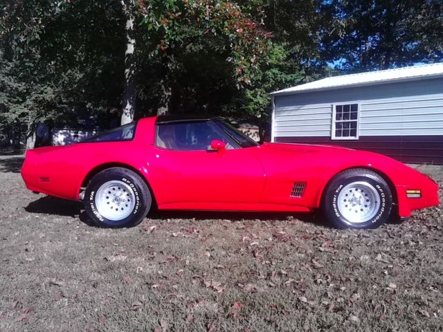 1981 Red Chevrolet Corvette