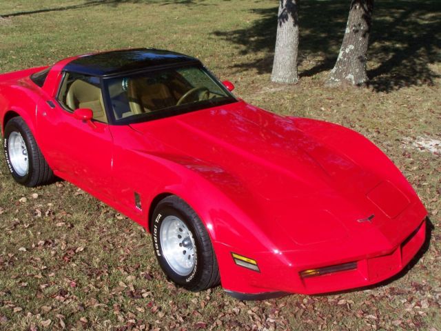 1981 Red Chevrolet Corvette