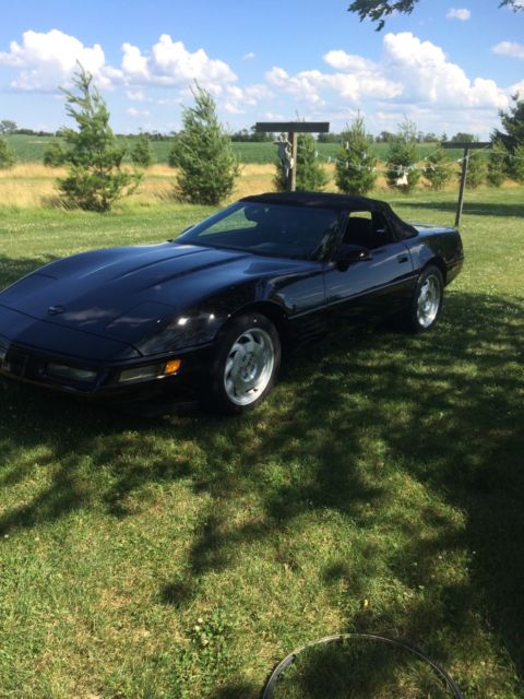 1993 Black Chevrolet Corvette Convertible