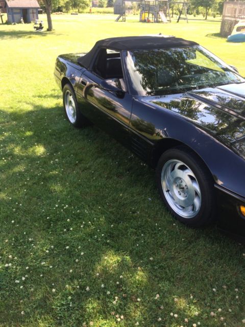 1993 Black Chevrolet Corvette Convertible