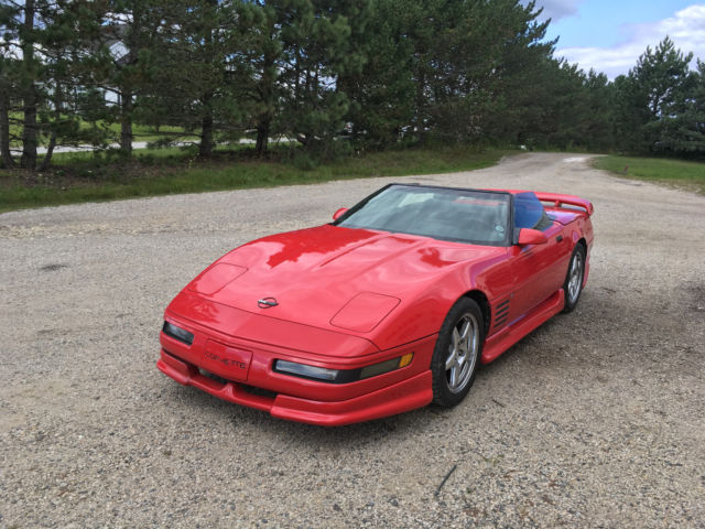 1992 Red Chevrolet Corvette Convertible