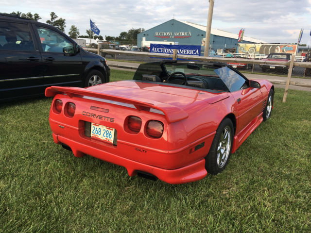 1992 Red Chevrolet Corvette Convertible