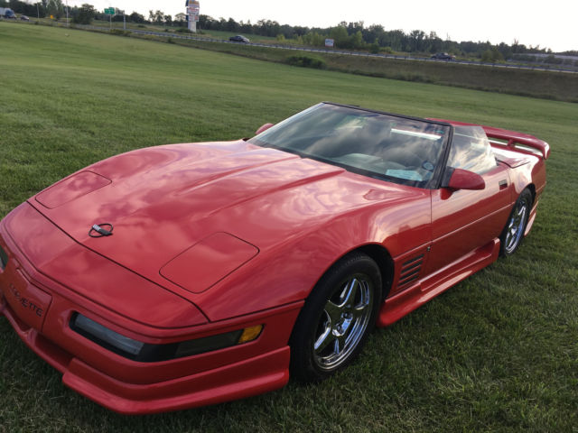 1992 Red Chevrolet Corvette Convertible