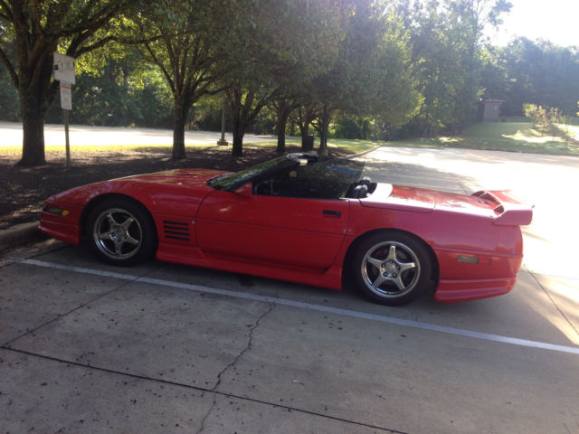 1992 Red Chevrolet Corvette Convertible