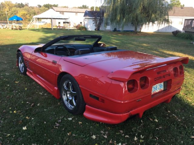 1992 Red Chevrolet Corvette Convertible