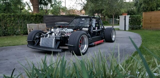 1989 Black Chevrolet Corvette open wheel chassis