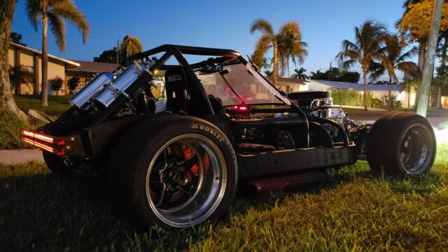 1989 Black Chevrolet Corvette open wheel chassis