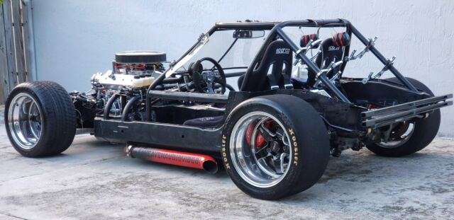1989 Black Chevrolet Corvette open wheel chassis