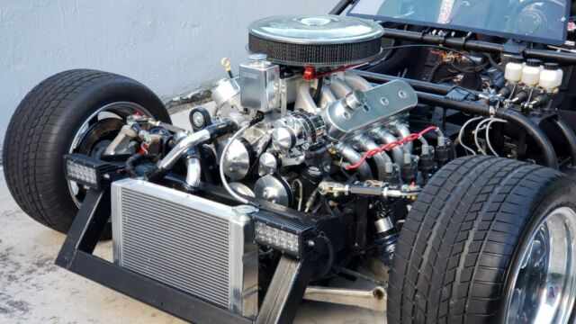1989 Black Chevrolet Corvette open wheel chassis