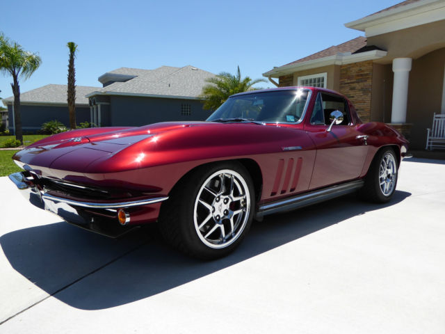 1965 Burgundy Chevrolet Corvette Coupe