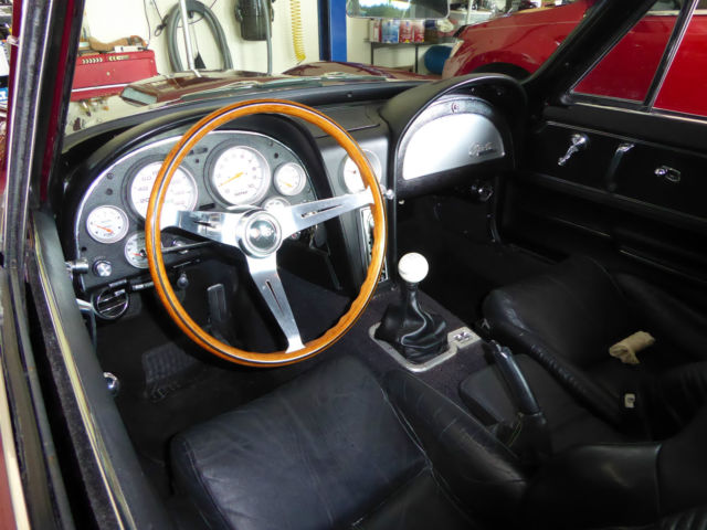 1965 Burgundy Chevrolet Corvette Coupe
