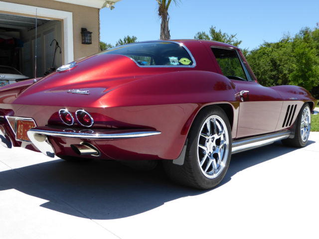 1965 Burgundy Chevrolet Corvette Coupe
