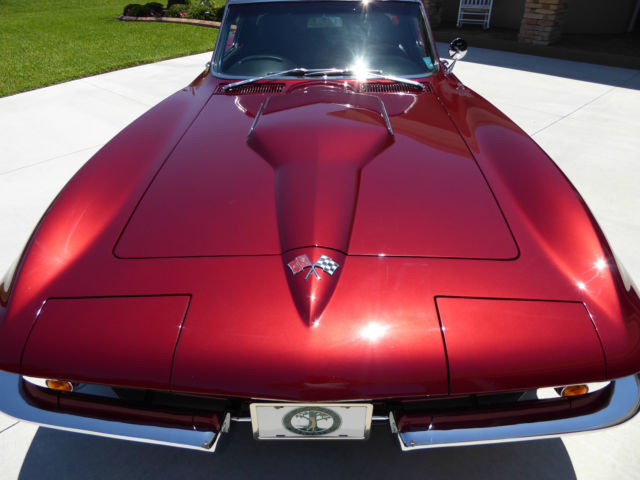 1965 Burgundy Chevrolet Corvette Coupe