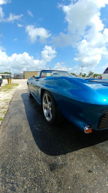 1967 Blue Chevrolet Corvette Convertible