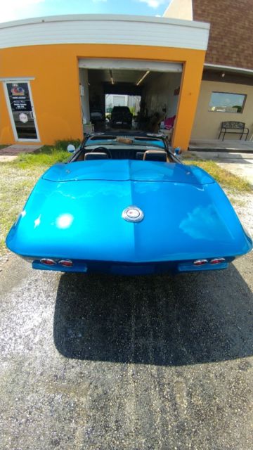 1967 Blue Chevrolet Corvette Convertible