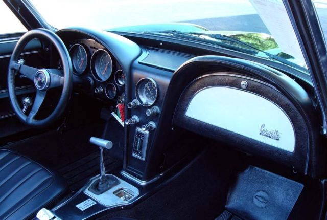 1966 Black Chevrolet Corvette Convertible