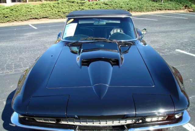1966 Black Chevrolet Corvette Convertible