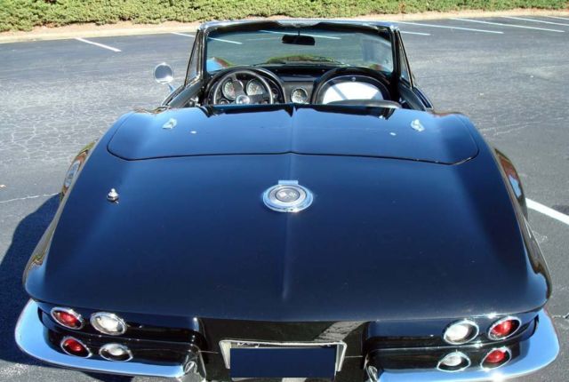1966 Black Chevrolet Corvette Convertible