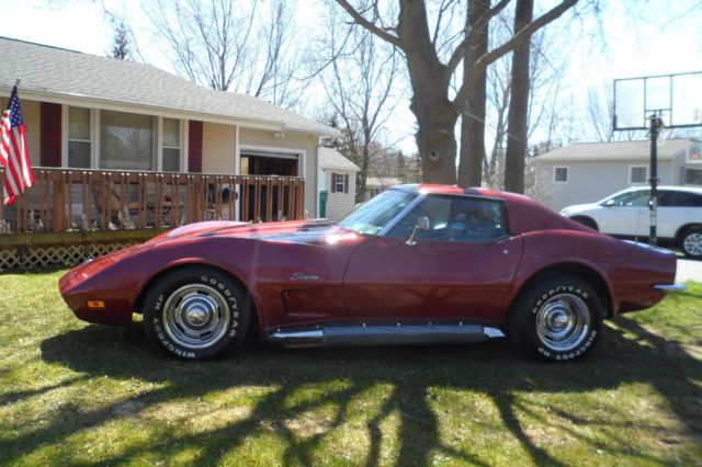 1973 Red Chevrolet Corvette Coupe