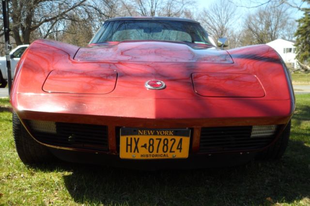 1973 Red Chevrolet Corvette Coupe