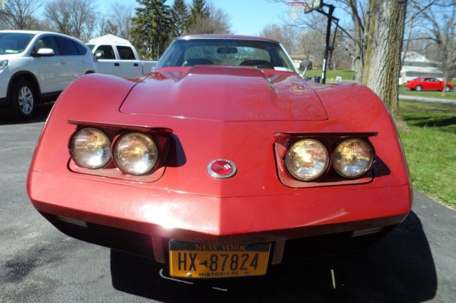 1973 Red Chevrolet Corvette Coupe