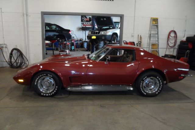 1973 Red Chevrolet Corvette Coupe