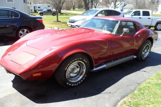 1973 Red Chevrolet Corvette Coupe