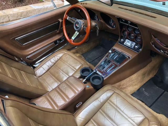 1973 White Chevrolet Corvette