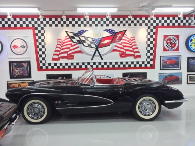 1960 Black Chevrolet Corvette Convertible