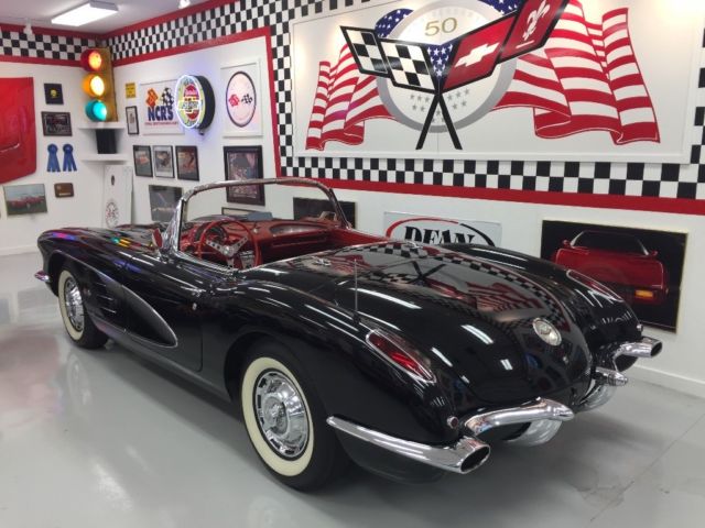 1960 Black Chevrolet Corvette Convertible
