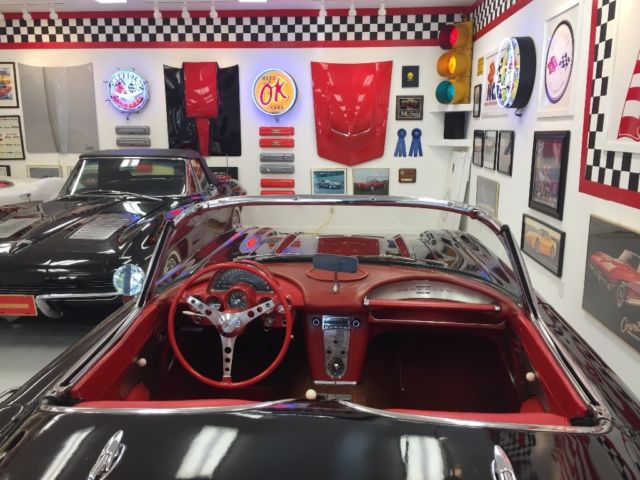 1960 Black Chevrolet Corvette Convertible